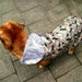 Printing Raincoat with Breathable Mesh for Dogs
