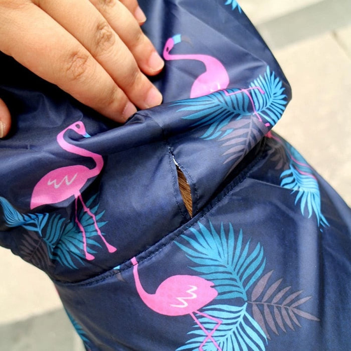 Printing Raincoat with Breathable Mesh for Dogs