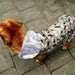 Printing Raincoat with Breathable Mesh for Dogs
