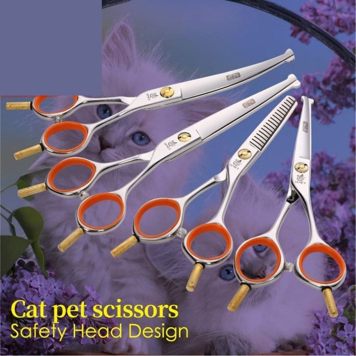 Professional 4.75 5 6 Inch Safely Round Tips Top Pet Cat