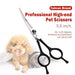Professional 5.5 Inch Pet Grooming Curved Scissors For Dog