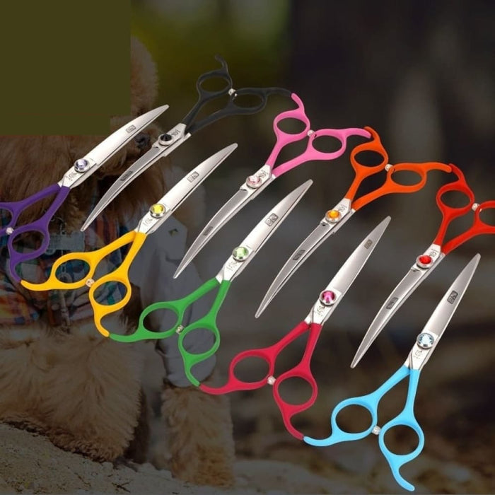 Professional 6.5 Inch Pet Curved Scissors in Dog Grooming
