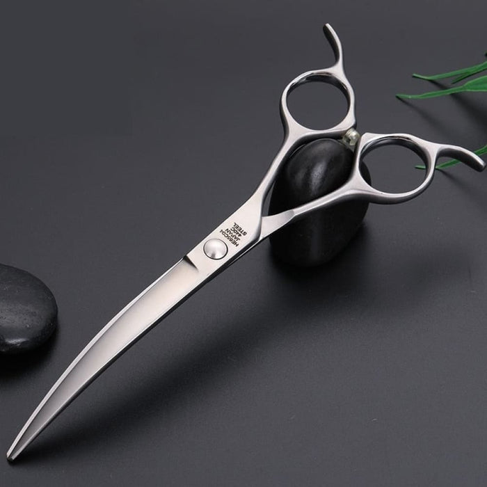 Professional 6.5 Inch Pet Curved Scissors Kits For Dog