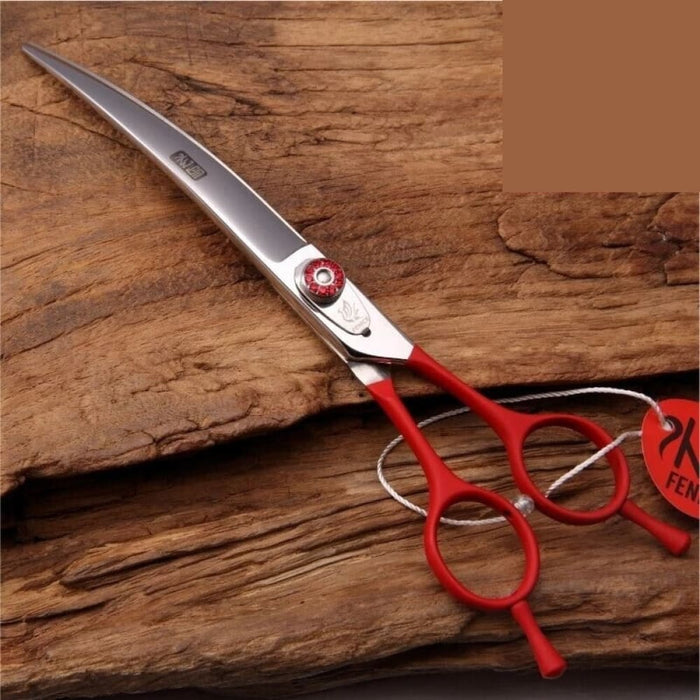 Professional 7.0 7.5 8.0 Inch Pet Curved Scissors In Dog