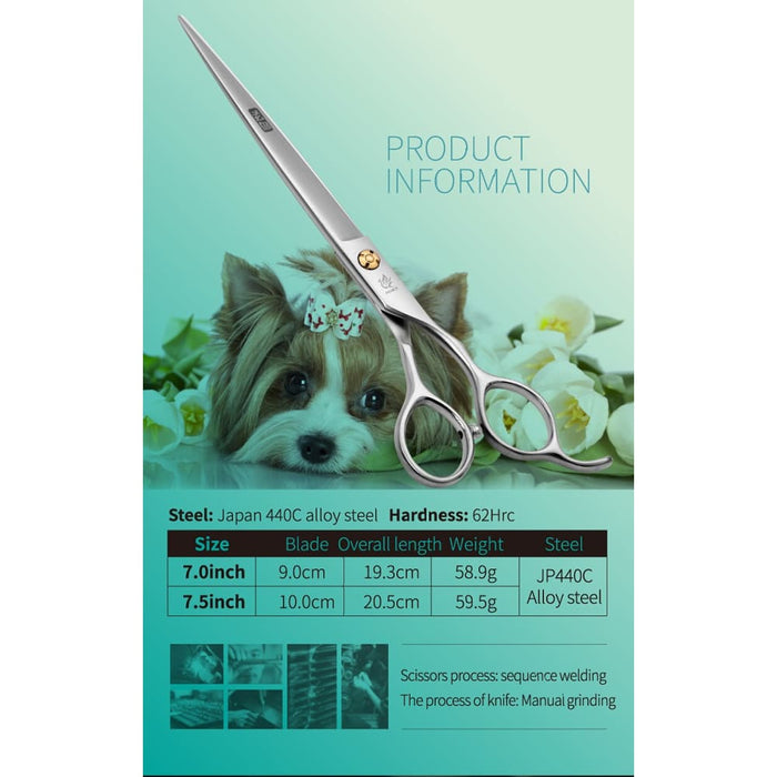 Professional 7.0 7.5 Inch Pet Grooming in Dog Hair Trimmers