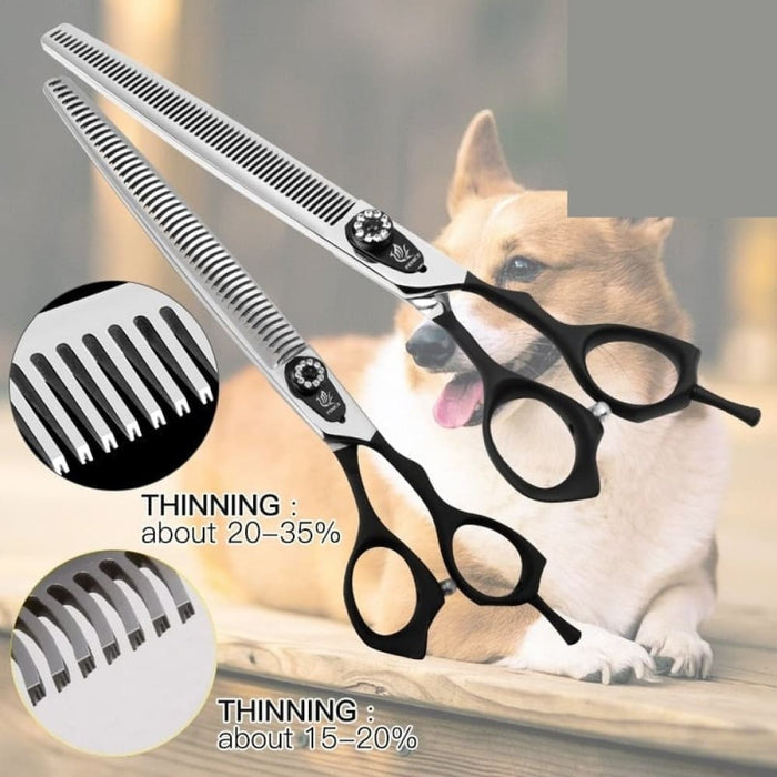 Professional 7 7.5 Inch Pet Grooming Scissors for Dogs