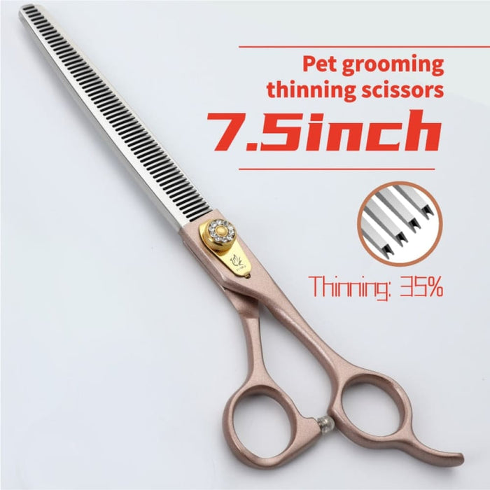 Professional 7 7.5 Inch Pet Dog Grooming Scissors Thinning
