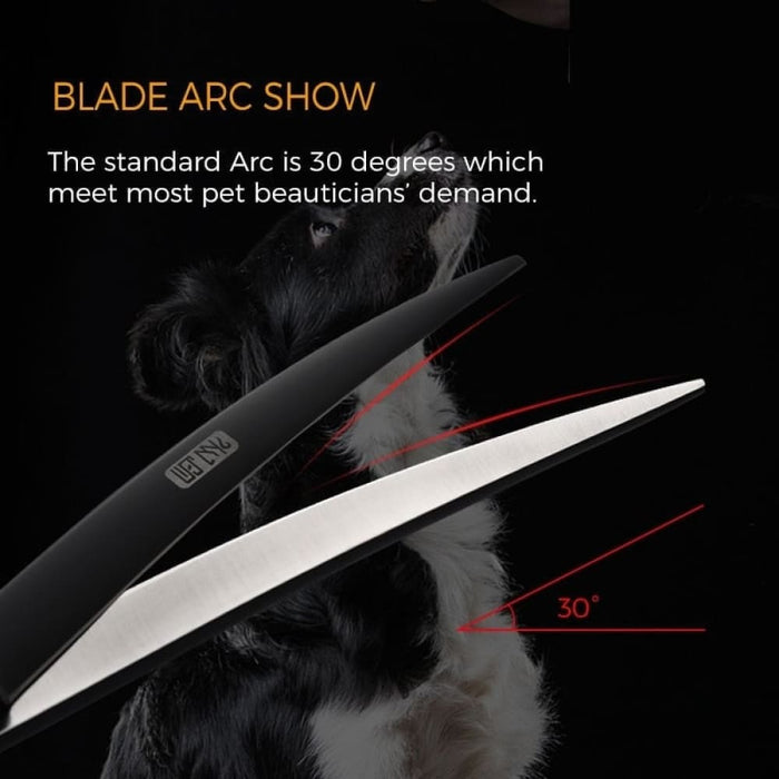 Professional 7 Inch Curved Cutting Scissors Blade with Saw