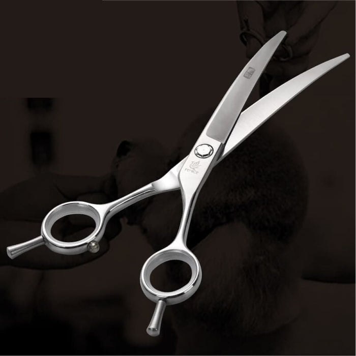 Professional 7 Inch Pet Curved Scissors For Dog Grooming