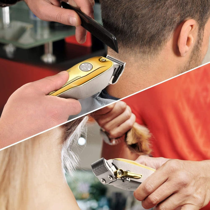 Professional Barber Cordless Hair Clippers for Men Beard