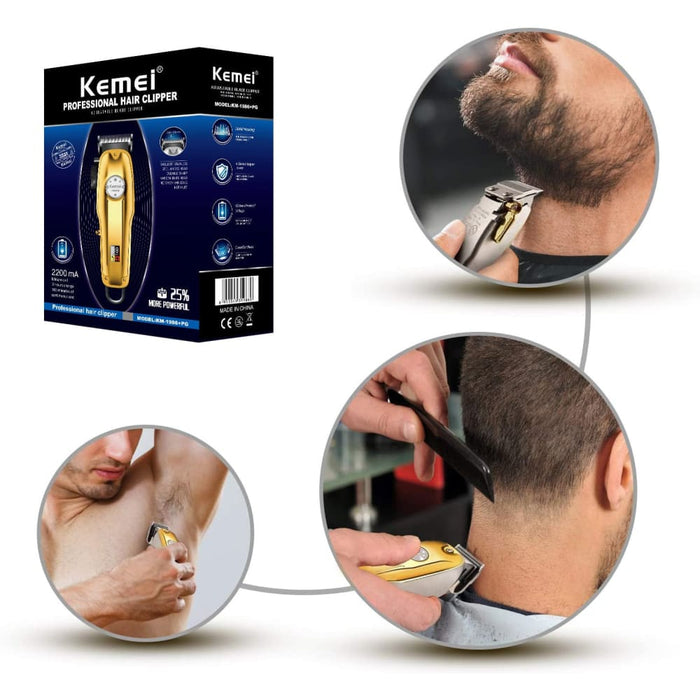 Professional Barber Cordless Hair Clippers for Men Beard