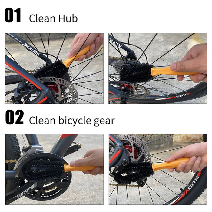 Professional Bicycle Brushes Set For Cleaning