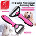Professional Dog Comb Rake 2 In 1 Safe Double - sided