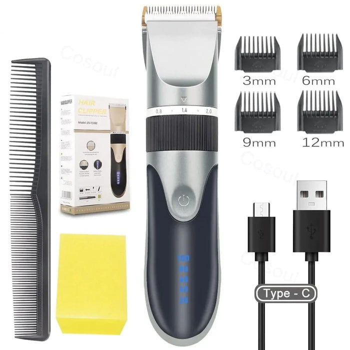 Professional Cordless Hair Clipper for Men Adults and Kids