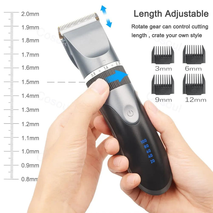 Professional Cordless Hair Clipper for Men Adults and Kids