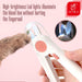 Professional Cat Dogs Nail Clipper Cutter With Led Light