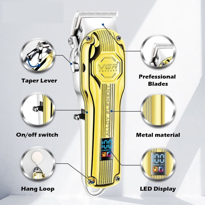 Professional Electric Rechargeable Cordless Hair Trimmer