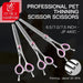 Professional Japan 440c 6.5 7.0 7.5 Inch Pet Dog Grooming