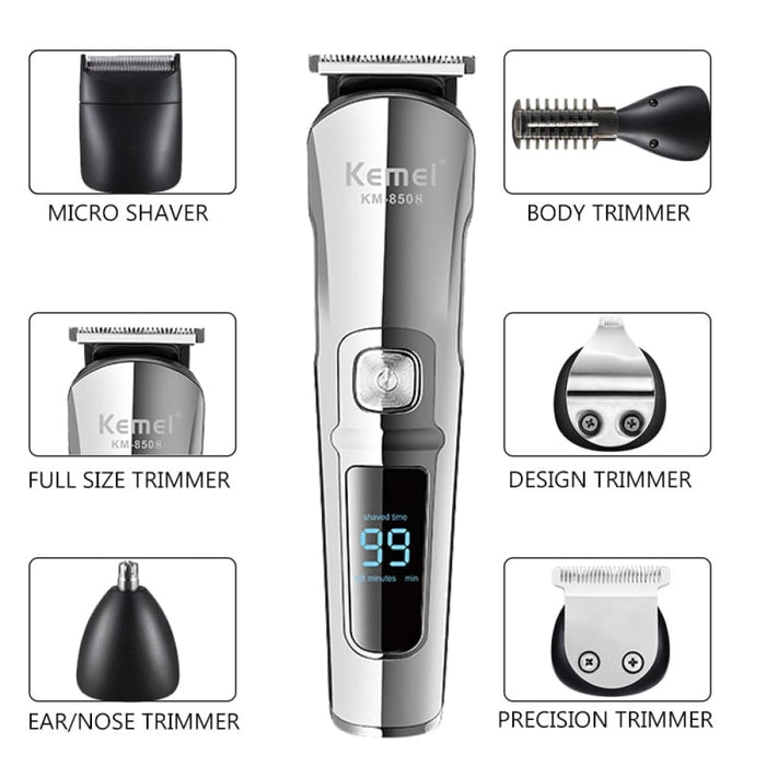 Professional Multifunction Beard Hair Trimmer Waterproof 6