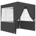 Professional Party Tent with Side Walls 2.5x2.5 m