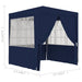 Professional Party Tent with Side Walls 2.5x2.5 m Blue 90 g