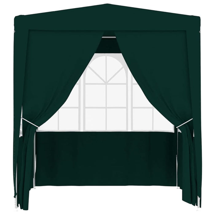 Professional Party Tent with Side Walls 2.5x2.5 m Green