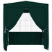 Professional Party Tent with Side Walls 2.5x2.5 m Green