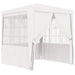 Professional Party Tent with Side Walls 2.5x2.5 m White 90