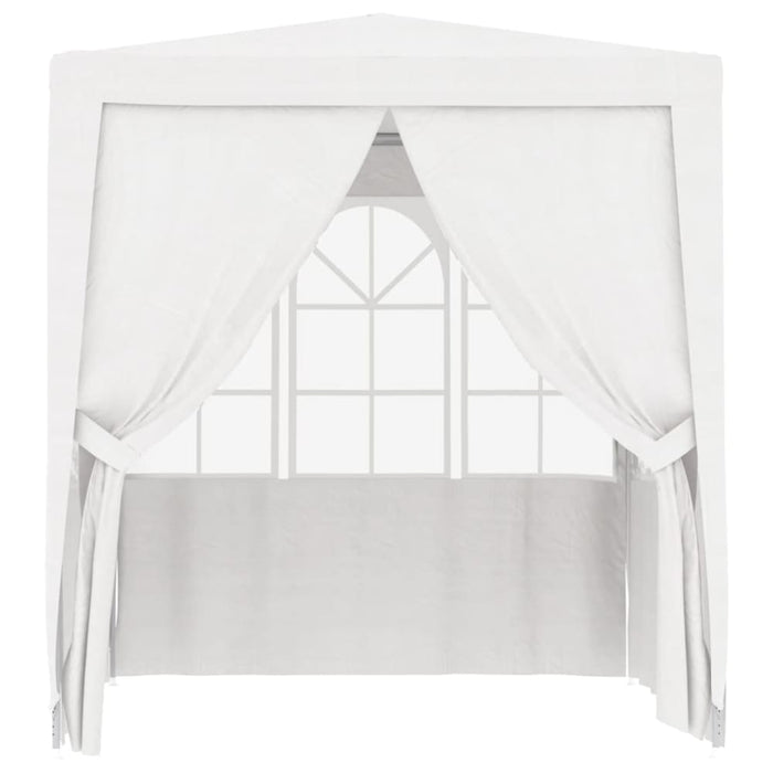 Professional Party Tent with Side Walls 2.5x2.5 m White 90