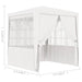 Professional Party Tent with Side Walls 2.5x2.5 m White 90
