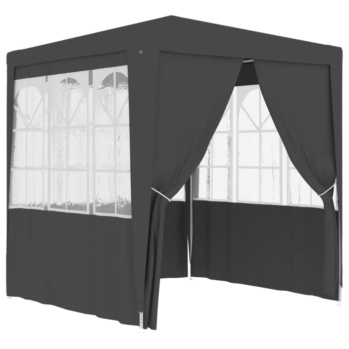 Professional Party Tent with Side Walls 2x2 m Anthracite 90