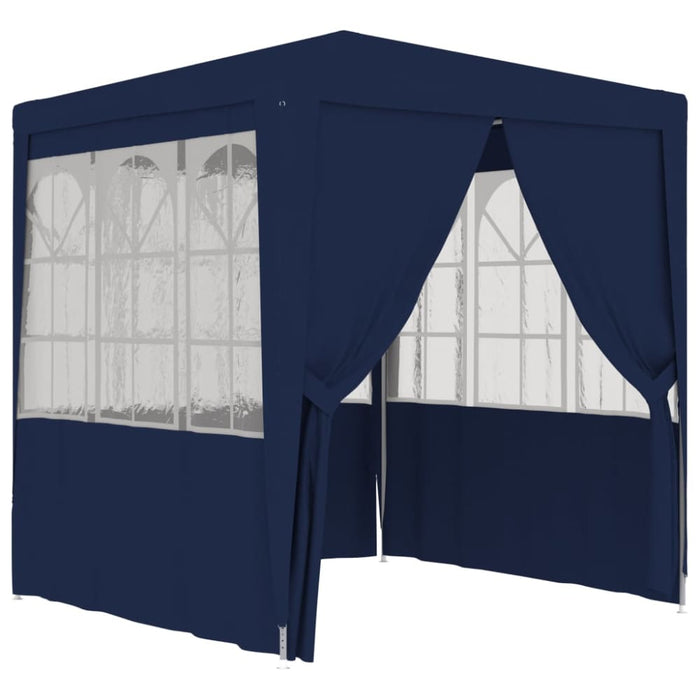 Professional Party Tent With Side Walls 2x2 m Blue 90 g M²