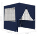 Professional Party Tent With Side Walls 2x2 m Blue 90 g M²