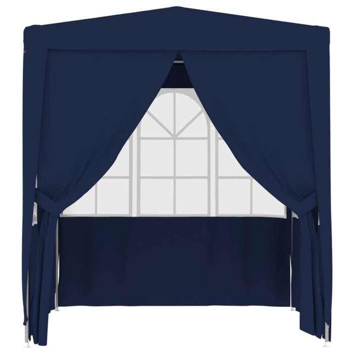 Professional Party Tent With Side Walls 2x2 m Blue 90 g M²