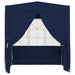 Professional Party Tent With Side Walls 2x2 m Blue 90 g M²