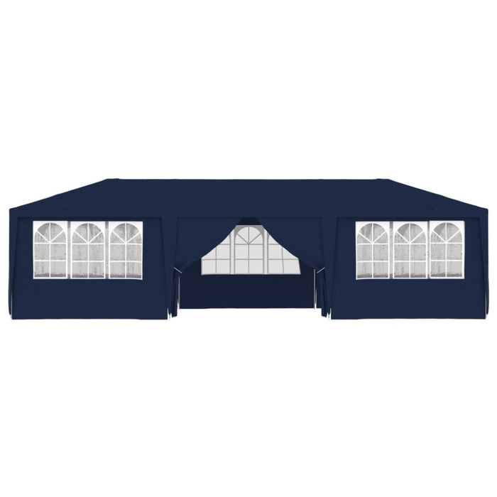 Professional Party Tent With Side Walls 4x9 m Blue Anptb