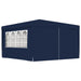 Professional Party Tent With Side Walls 4x4 m Blue Anpxl