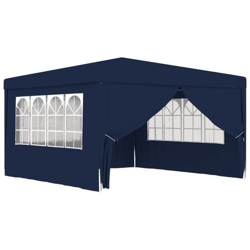 Professional Party Tent With Side Walls 4x4 m Blue Anpxl