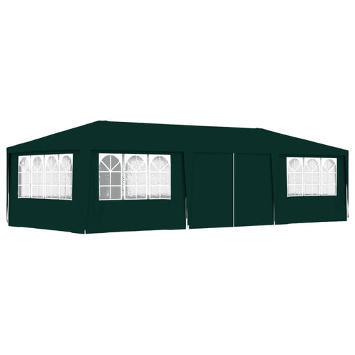 Professional Party Tent With Side Walls 4x9 m Green 90 g