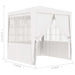 Professional Party Tent with Side Walls 2x2 m White 90 g M²
