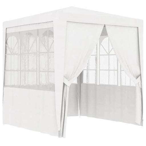 Professional Party Tent with Side Walls 2x2 m White 90 g M²