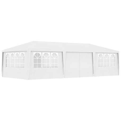 Professional Party Tent with Side Walls 4x9 m White 90 g M²