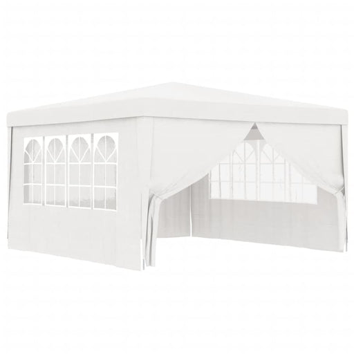 Professional Party Tent With Side Walls 4x4 m White Anpxp