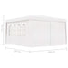 Professional Party Tent With Side Walls 4x4 m White Anpxp