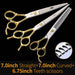 Professional Pet Scissors Straight & Thinning Curved