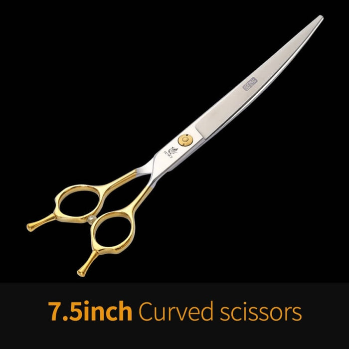 Professional Pet Scissors Straight & Thinning Curved