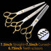 Professional Pet Scissors Straight & Thinning Curved