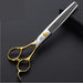 Professional Pet Scissors Straight & Thinning Curved