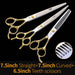 Professional Pet Scissors Straight & Thinning Curved