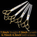 Professional Pet Scissors Straight & Thinning Curved